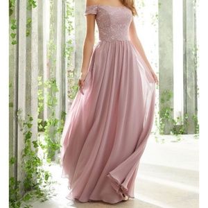 Morilee Bridesmaid Dress 21602 Desert Rose Size 8